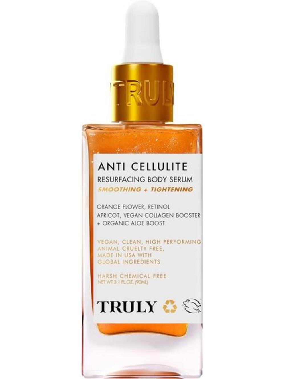 Truly Anti-Cellulite Resurfacing Body Serum 90ml Orange Flower Scent New